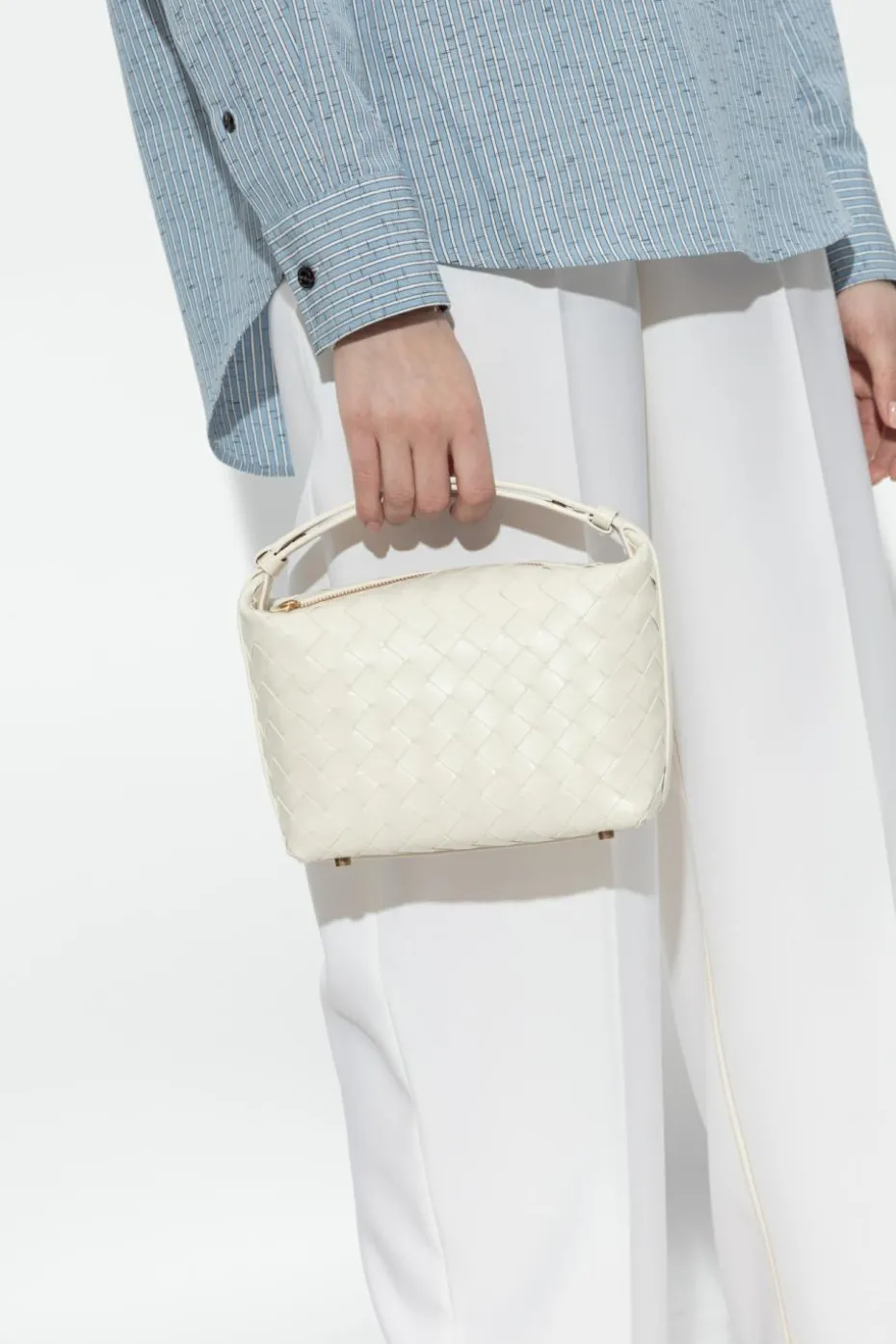 Bottega Veneta kremowy Torba do ręki `Wallace`