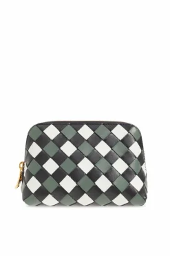 Bottega Veneta MULTIKOLOR Skórzana kosmetyczka