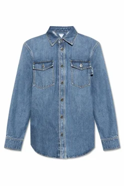 Bottega Veneta NIEBIESKI Kurtka jeansowa