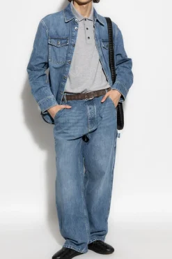 Bottega Veneta NIEBIESKI Kurtka jeansowa