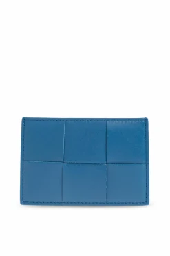 Bottega Veneta NIEBIESKI Skórzane etui na karty