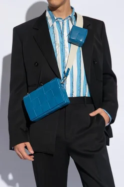 Bottega Veneta NIEBIESKI Torba na ramię ‘Cassette Medium’