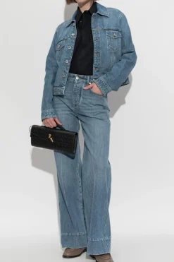 Bottega Veneta NIEBIESKI Jeansowa kurtka