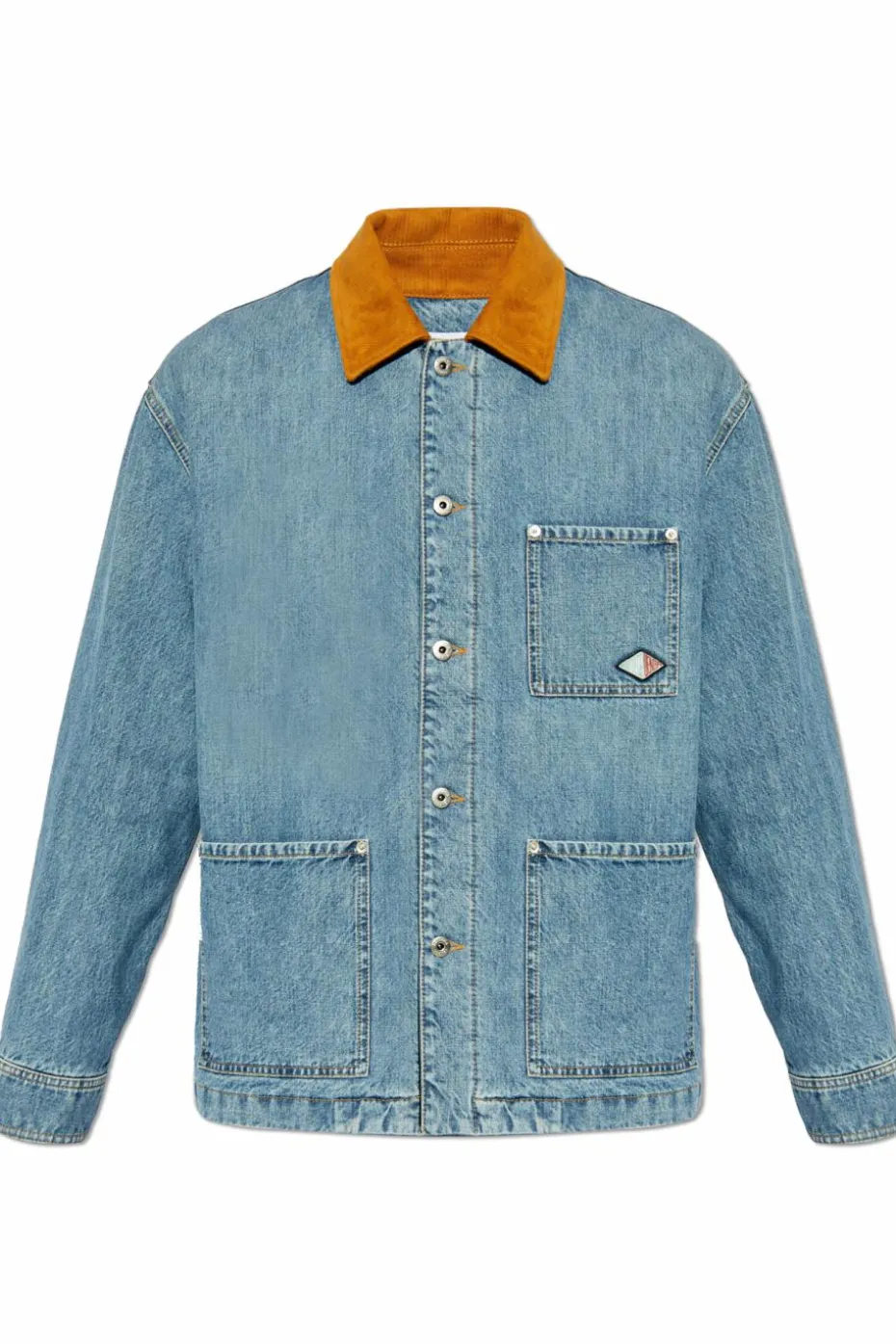 Bottega Veneta NIEBIESKI Jeansowa ocieplana kurtka