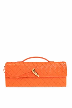 Bottega Veneta POMARAŃCZOWY Torba do ręki `Andiamo`