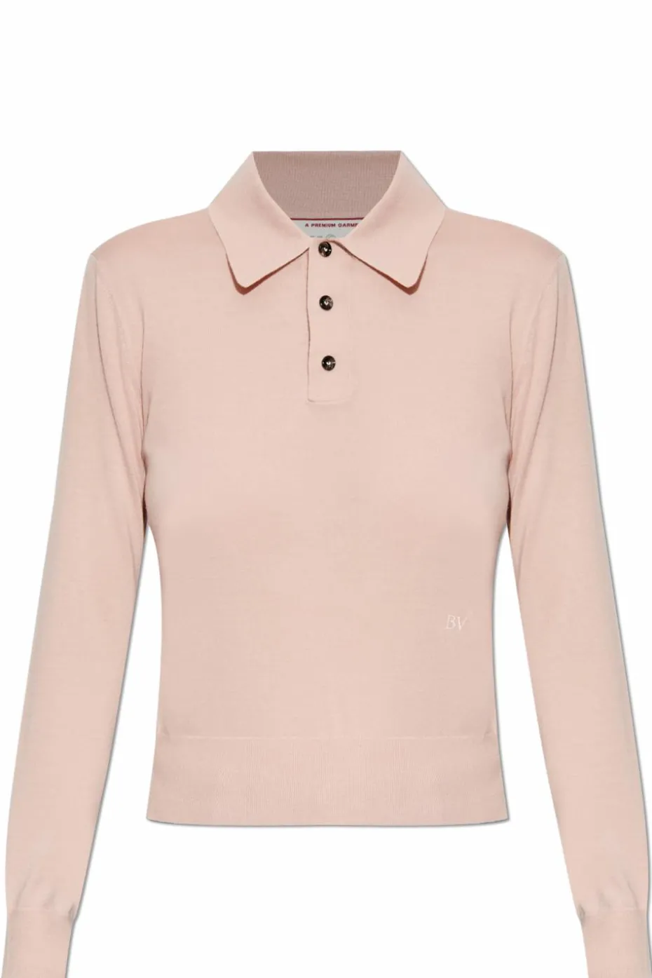 Bottega Veneta RÓŻOWY Kaszmirowe polo