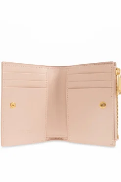 Bottega Veneta RÓŻOWY Skórzany portfel