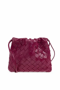 Bottega Veneta RÓŻOWY Skórzna torba na ramię