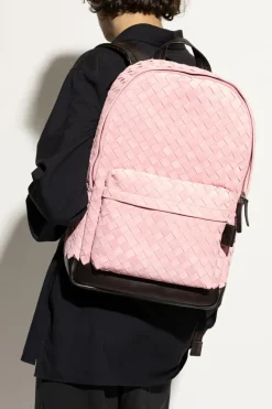 Bottega Veneta RÓŻOWY Zamszowy plecak