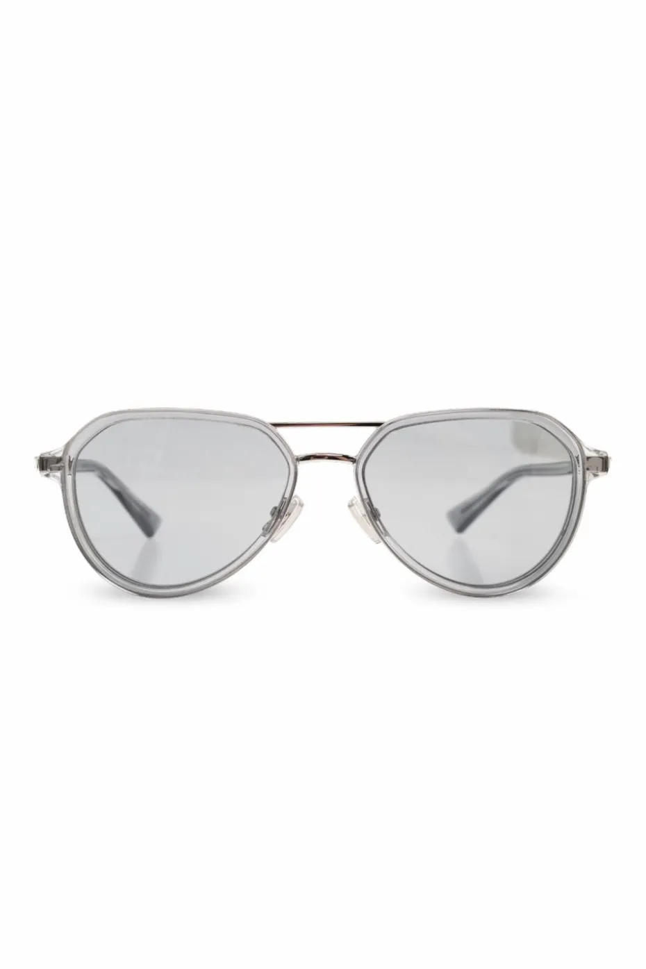Bottega Veneta SREBRNY Okulary przeciwsłoneczne