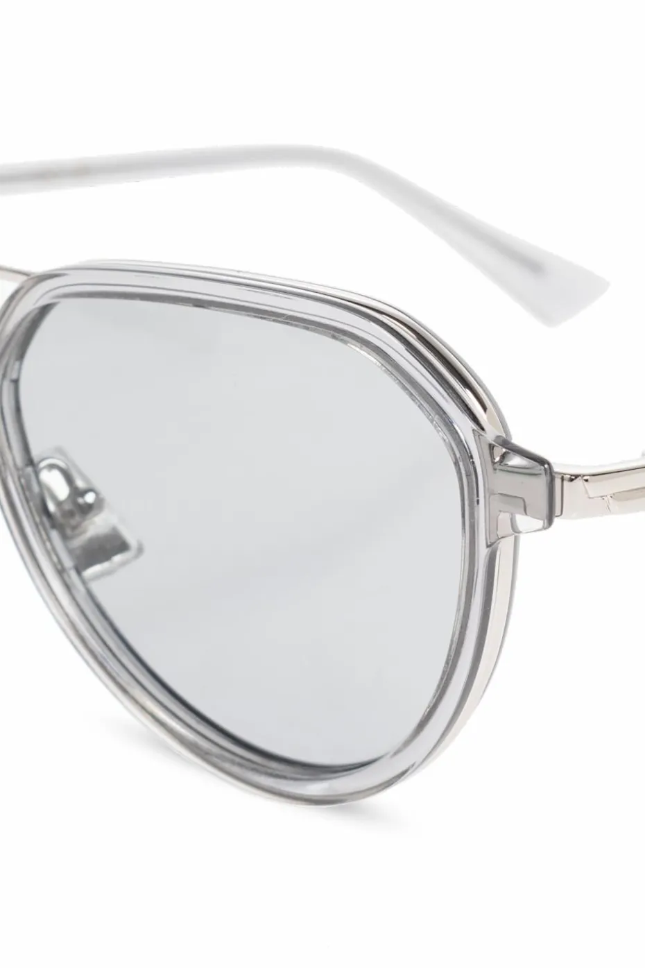 Bottega Veneta SREBRNY Okulary przeciwsłoneczne