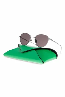 Bottega Veneta SREBRNY Okulary przeciwsłoneczne