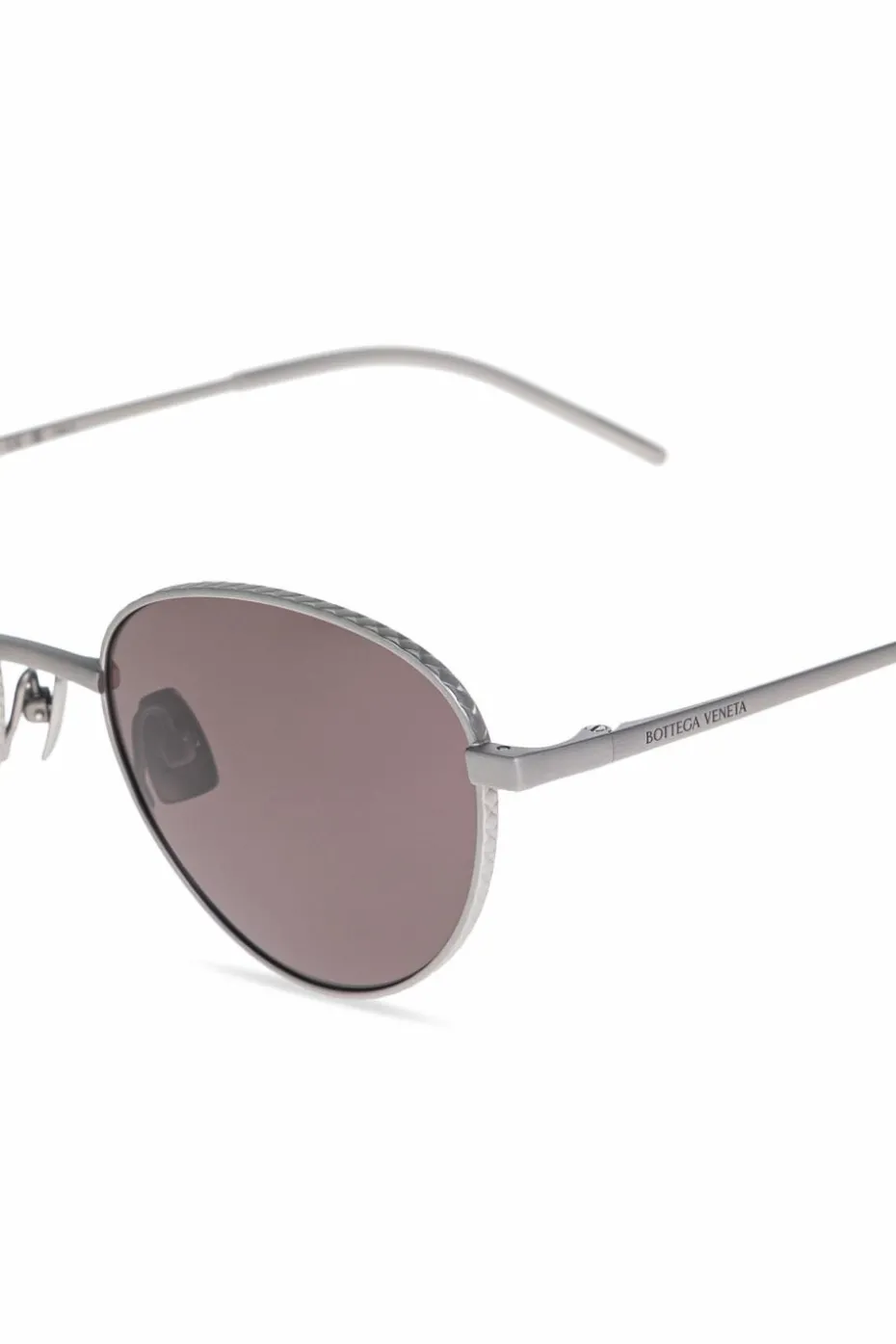 Bottega Veneta SREBRNY Okulary przeciwsłoneczne