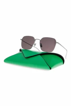Bottega Veneta SREBRNY Okulary przeciwsłoneczne