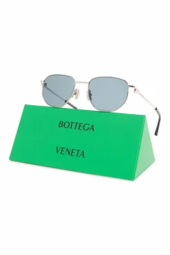 Bottega Veneta SREBRNY Okulary przeciwsłoneczne