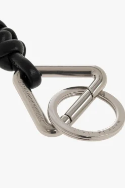 Bottega Veneta SREBRNY Skórzany brelok