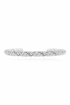 Bottega Veneta SREBRNY Srebrna bransoleta