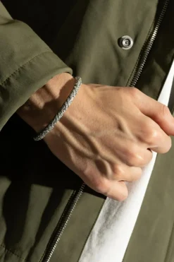 Bottega Veneta SREBRNY Srebrna bransoleta