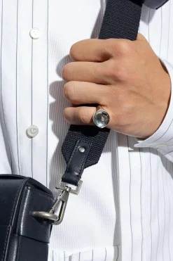 Bottega Veneta SREBRNY Srebrny pierścień
