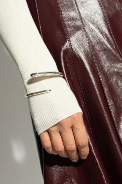 Bottega Veneta SREBRNY Srebrna bransoleta