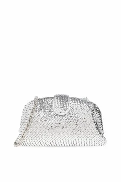 Bottega Veneta SREBRNY Torba na ramię `Lauren 1980 Medium`