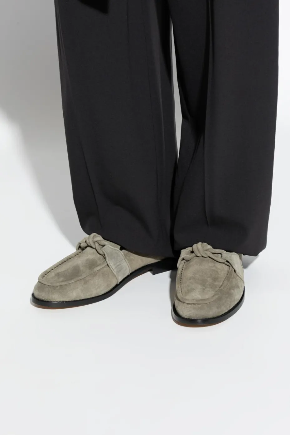 Bottega Veneta SZARY Buty `Astaire` typu `loafers`