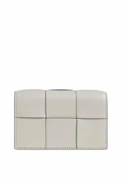Bottega Veneta SZARY Skórzane etui na karty
