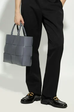 Bottega Veneta SZARY Torba ‘Arco Medium’ typu ‘shopper’