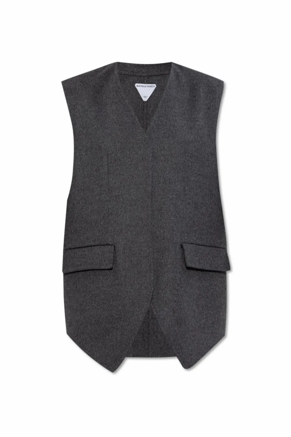 Bottega Veneta SZARY Wełniana kamizelka