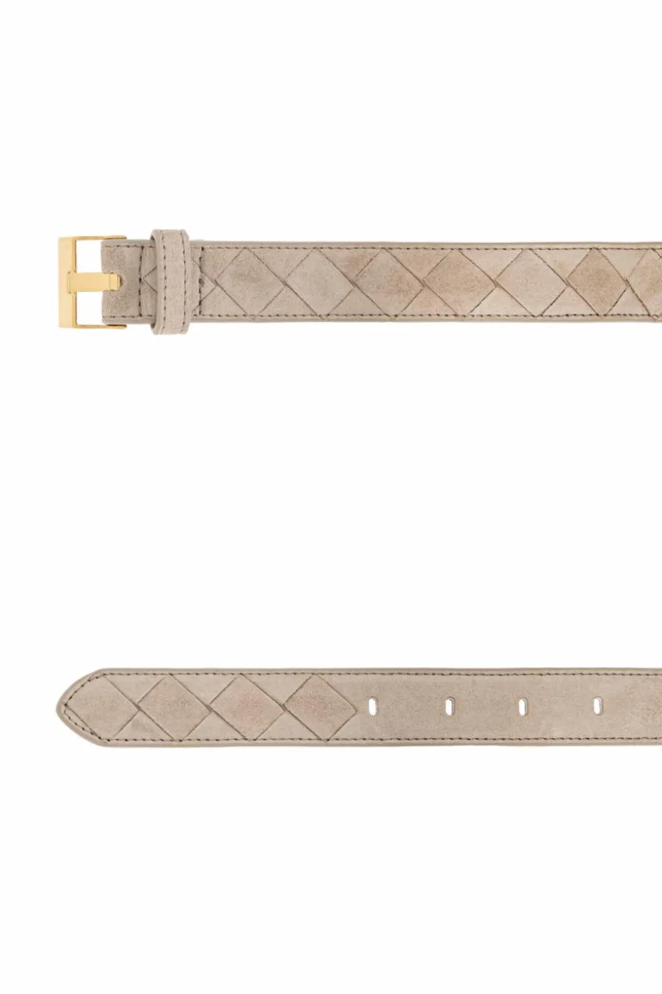 Bottega Veneta SZARY zamszowy pasek