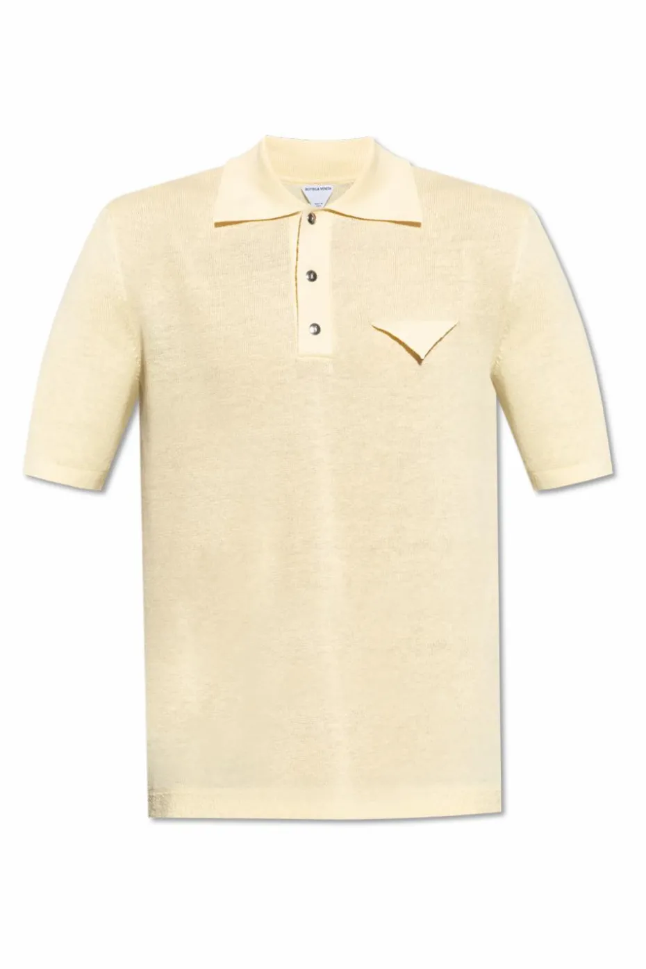 Bottega Veneta ŻÓŁTY Lniane polo