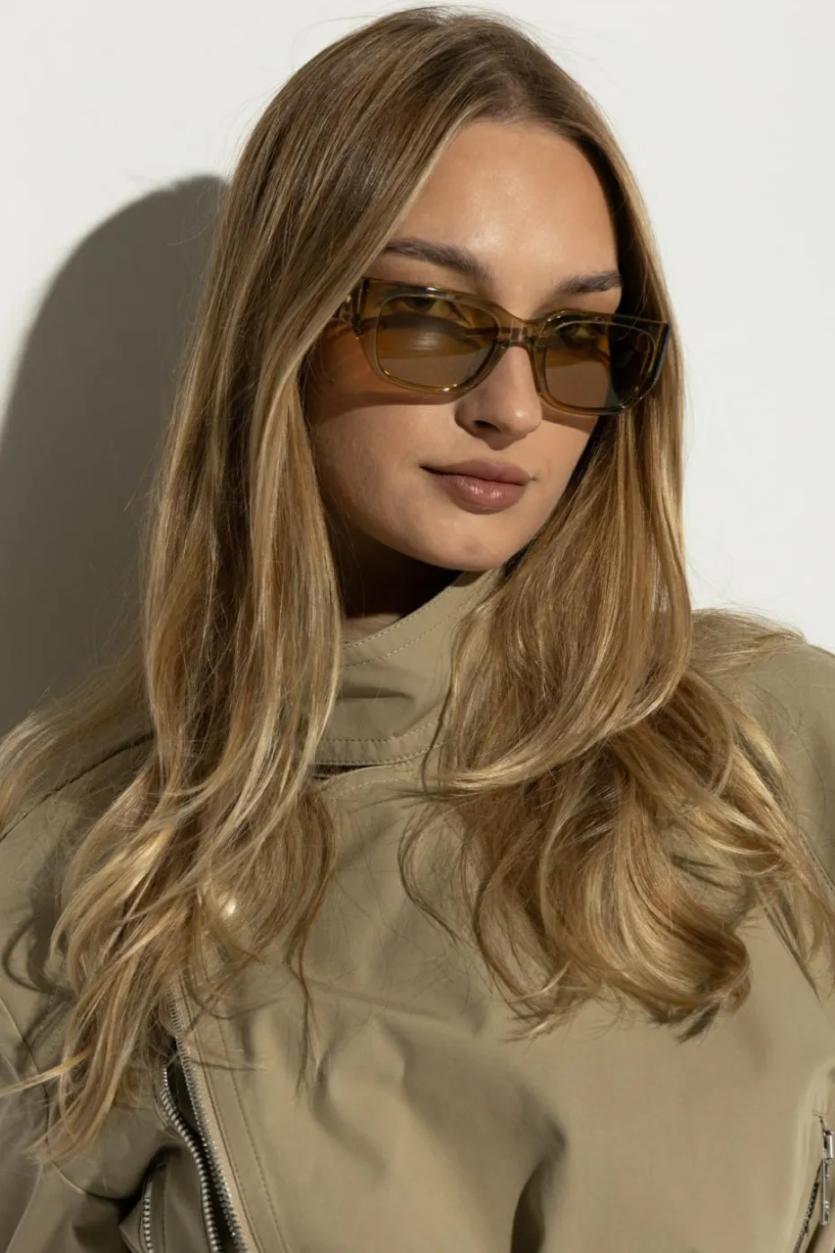 Bottega Veneta ŻÓŁTY Okulary przeciwsłoneczne