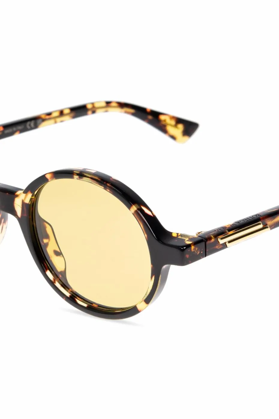 Bottega Veneta ŻÓŁTY Okulary przeciwsłoneczne