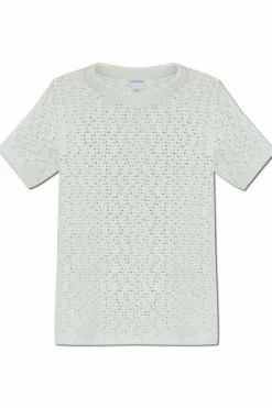 Bottega Veneta ZIELONY Ażurowy sweter