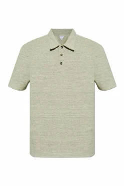 Bottega Veneta ZIELONY Bawełniane polo