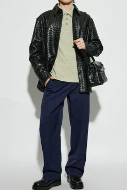 Bottega Veneta ZIELONY Bawełniane polo