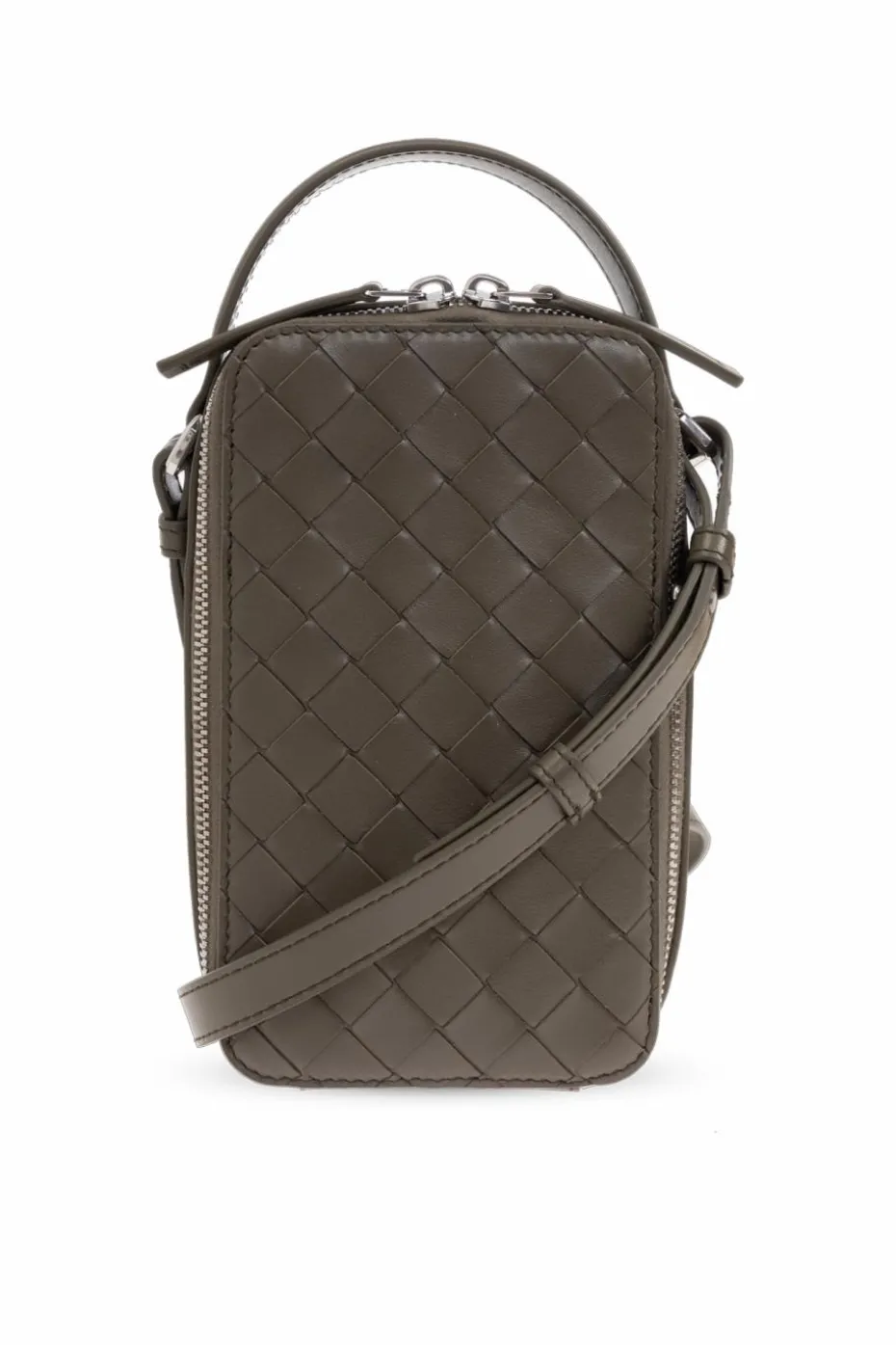 Bottega Veneta ZIELONY Etui na pasku na telefon