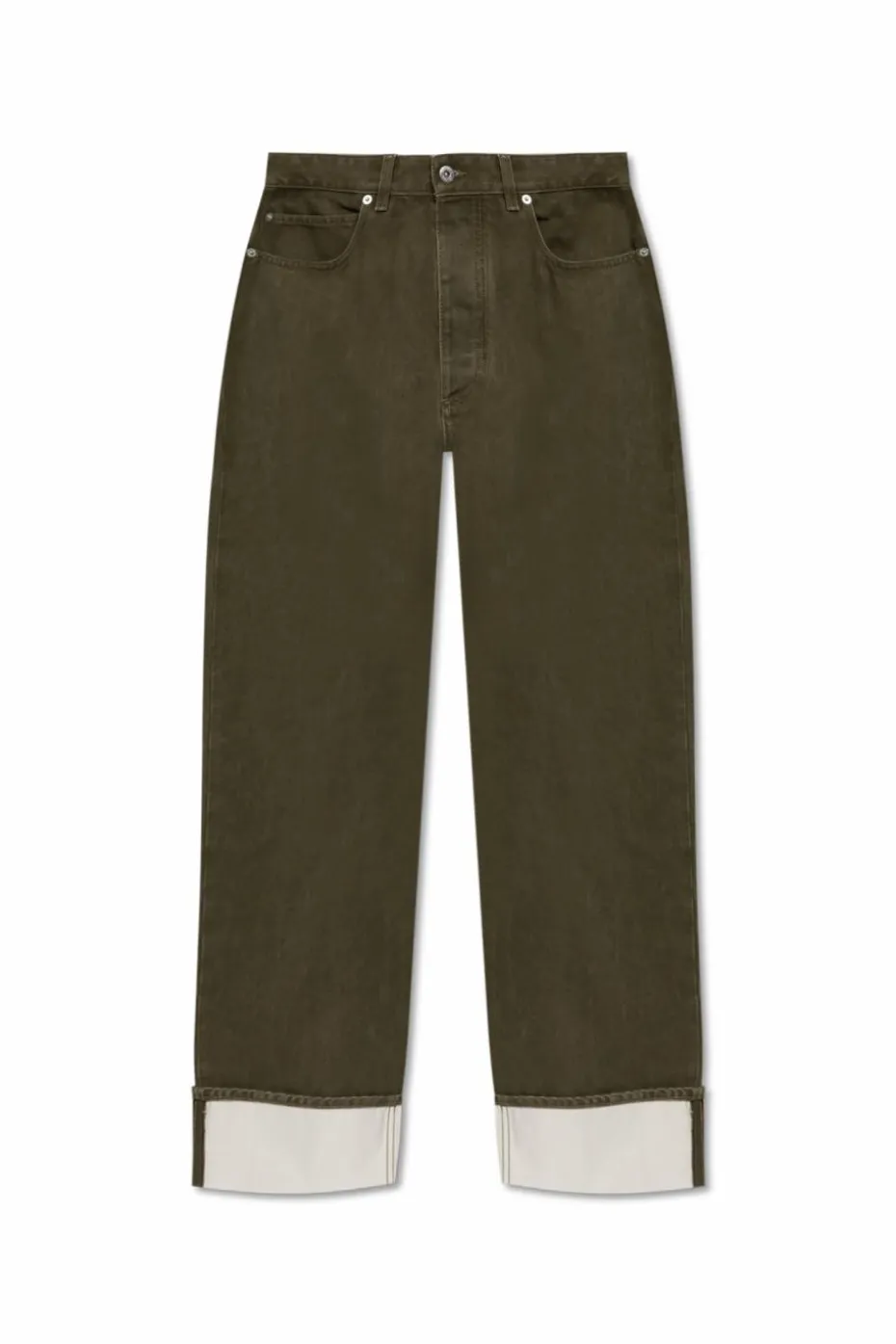 Bottega Veneta ZIELONY Jeansy z kieszeniami