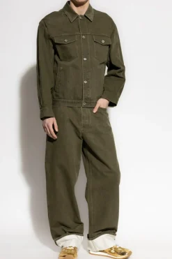 Bottega Veneta ZIELONY Jeansy z kieszeniami