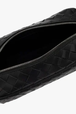 Bottega Veneta ZIELONY Kosmetyczka z plecionką ‘Intrecciato’