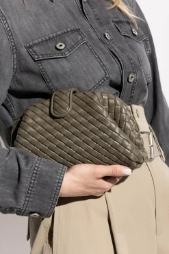 Bottega Veneta ZIELONY Kopertówka `Lauren 1980 Small`