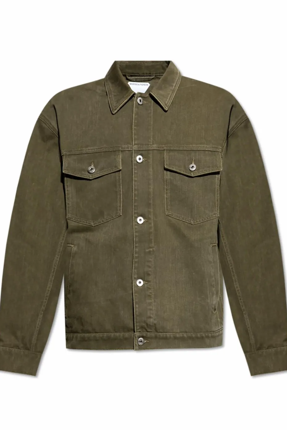 Bottega Veneta ZIELONY Kurtka jeansowa