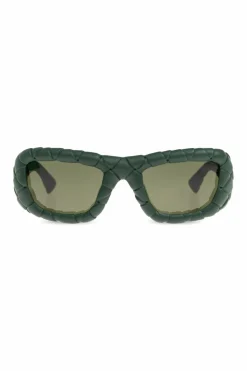 Bottega Veneta ZIELONY Okulary przeciwsłoneczne