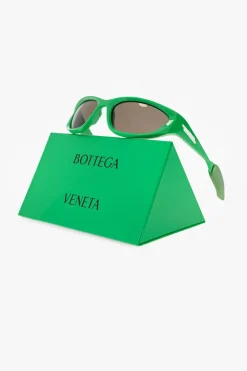 Bottega Veneta ZIELONY Okulary przeciwsłoneczne