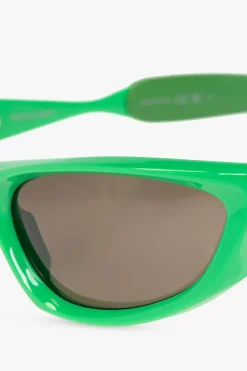 Bottega Veneta ZIELONY Okulary przeciwsłoneczne