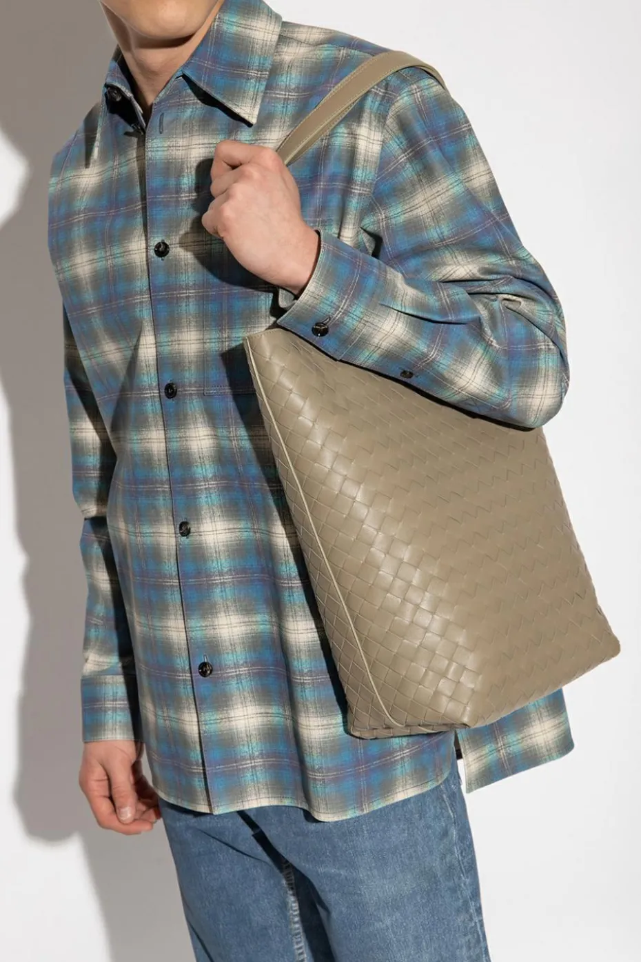 Bottega Veneta ZIELONY Skórzana torba typu ‘shopper’