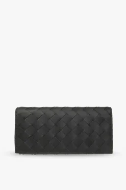 Bottega Veneta ZIELONY Skórzany portfel