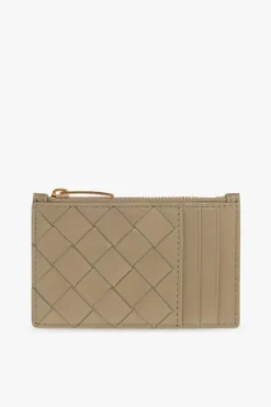 Bottega Veneta ZIELONY Skórzane etui na karty