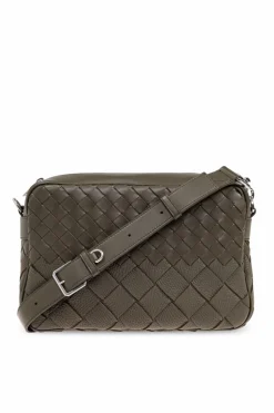 Bottega Veneta ZIELONY Skórzana torba na ramię