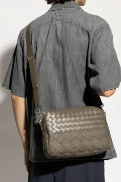 Bottega Veneta ZIELONY Skórzana torba na ramię